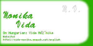 monika vida business card